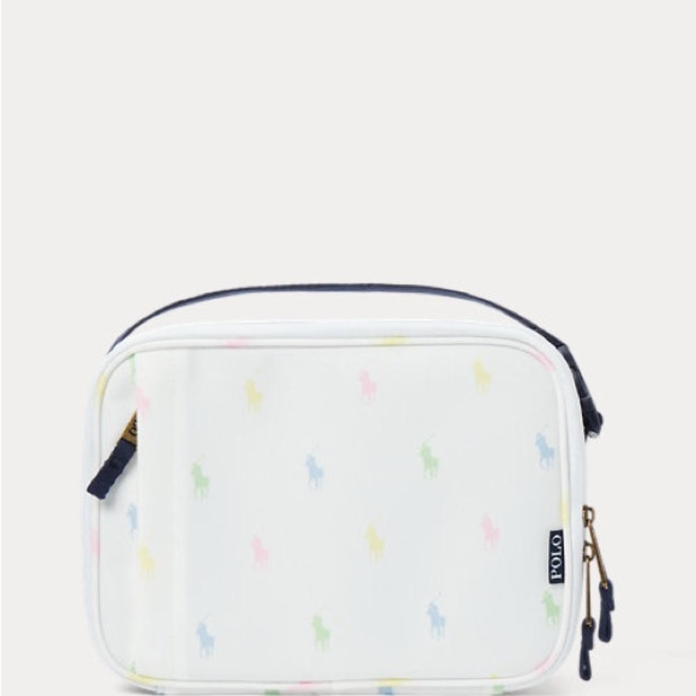 Polo Ralph Lauren White Multi-Color lunch  Bag